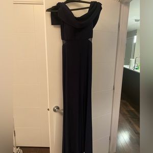 OFF THE SHOULDERS BLUE PROM/BRIDESMAIDS/MOH DRESS